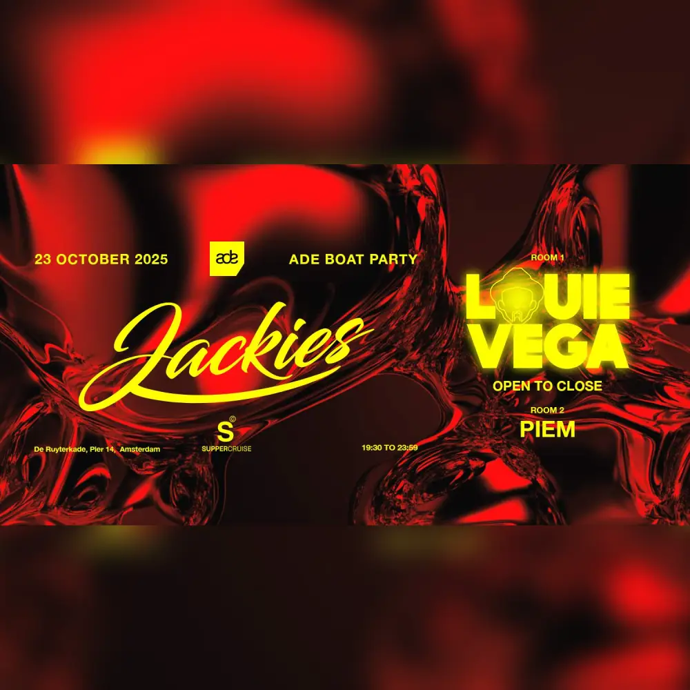 Jackies ADE Boat Party - 2 rooms - Louie Vega (Open to Close) / Piem
